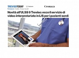 Novità all'ULSS9 Treviso: ecco il servizio di video-interpretariato in LIS per i pazienti sordi